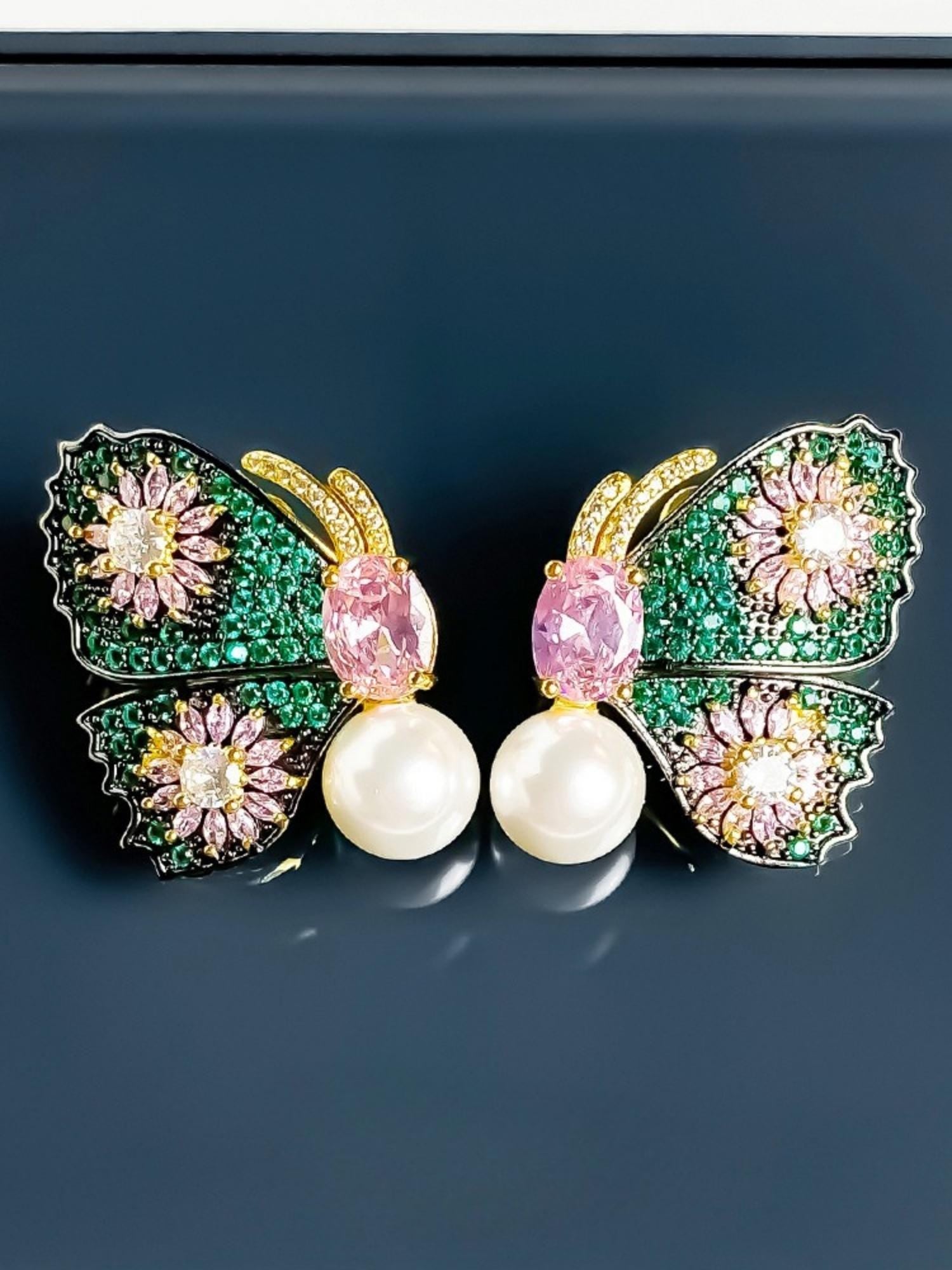 Vintage Butterfly Earrings