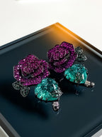 Crimson Rose Earrings