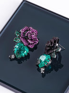 Crimson Rose Earrings