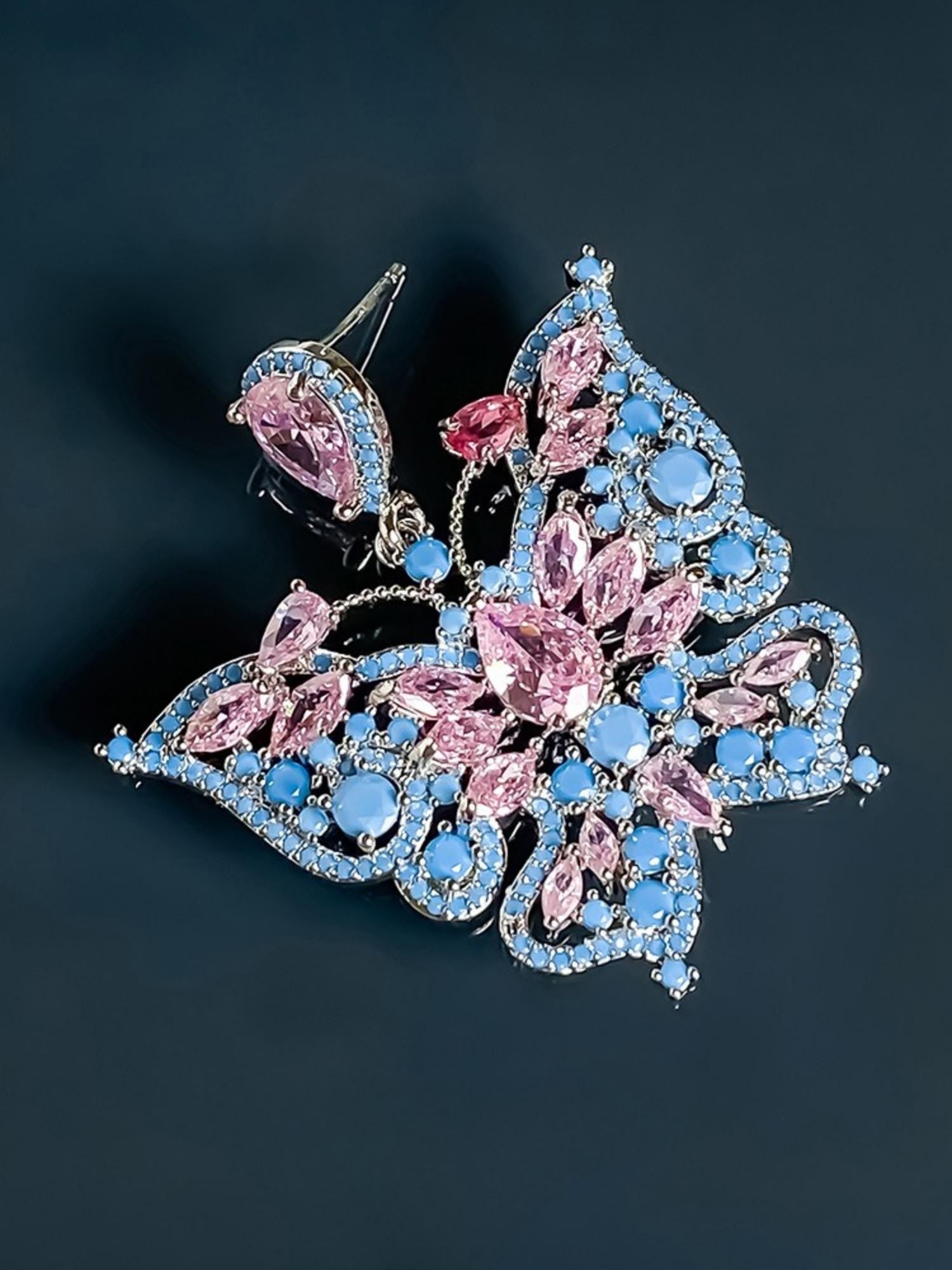 Frosted Butterfly Earrings