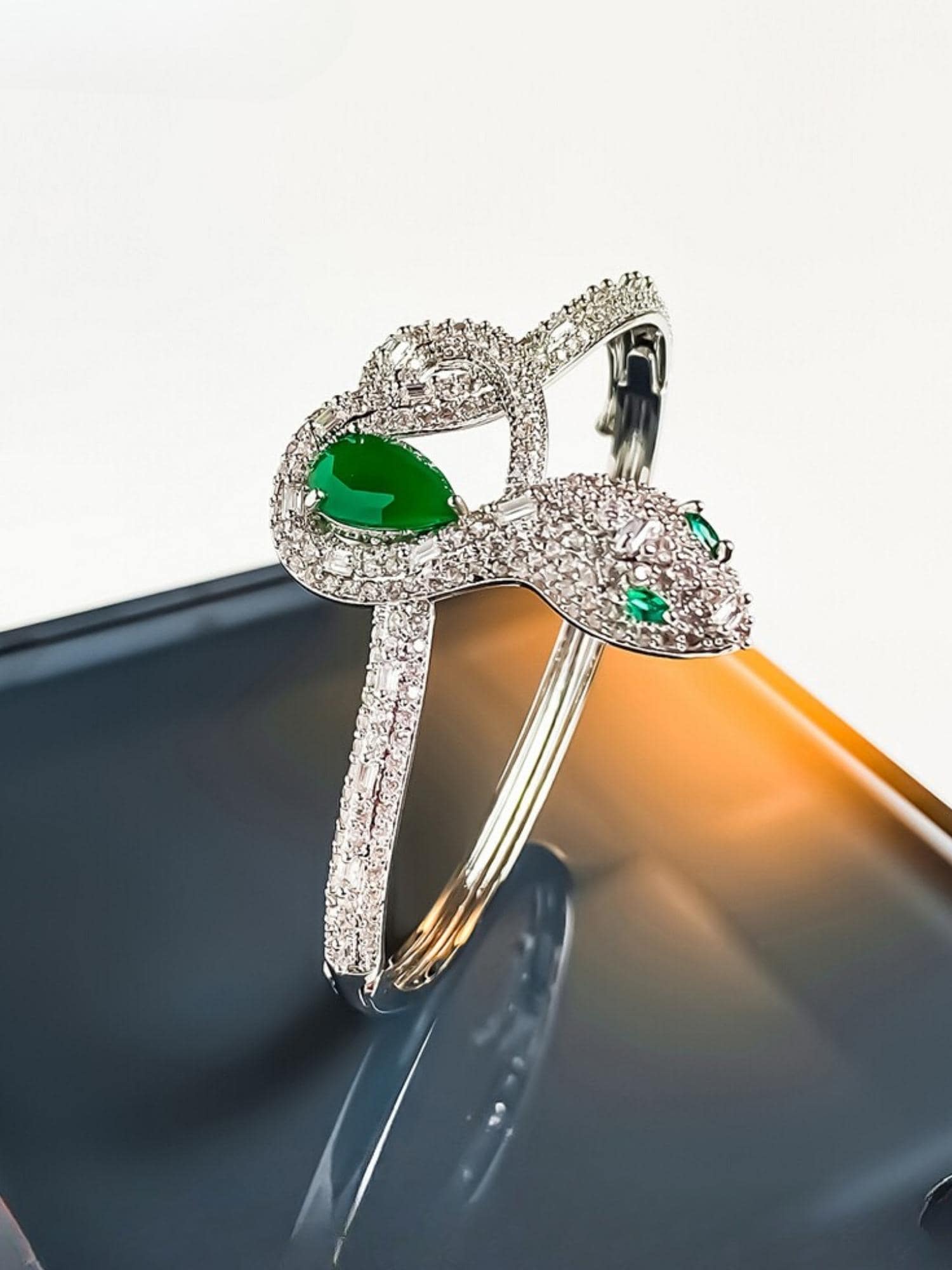 Emerald Serpent Bracelet