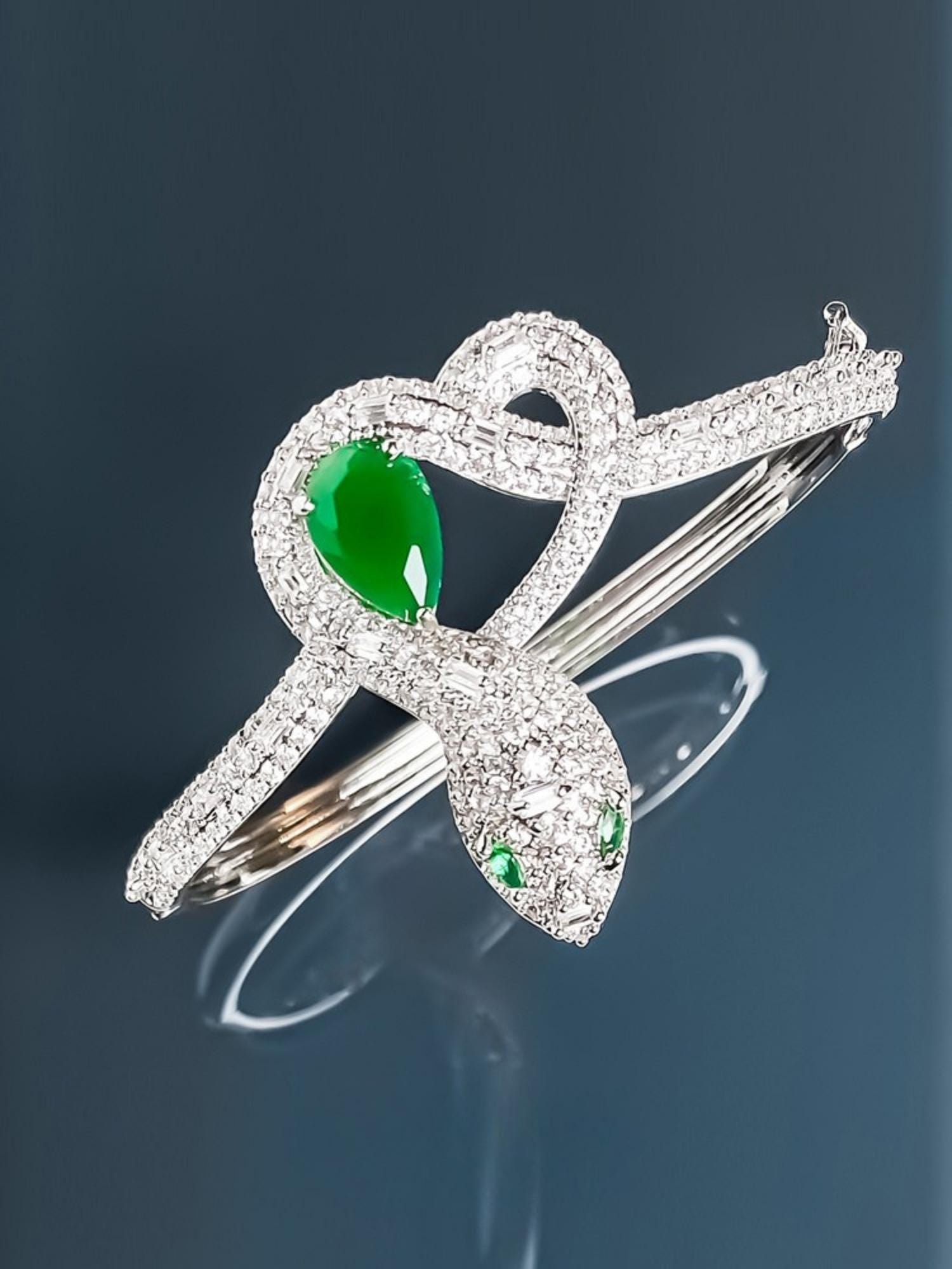 Emerald Serpent Bracelet