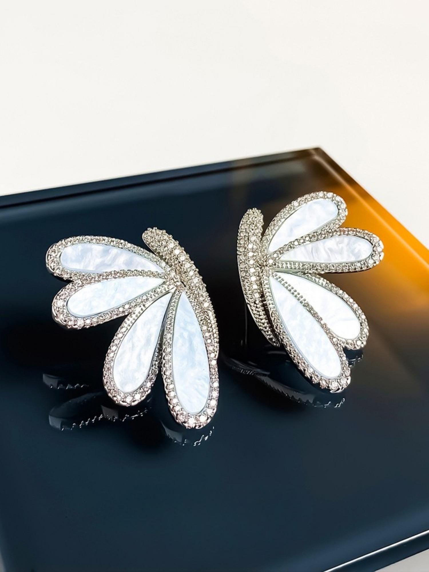 Frosted Wing Earrings