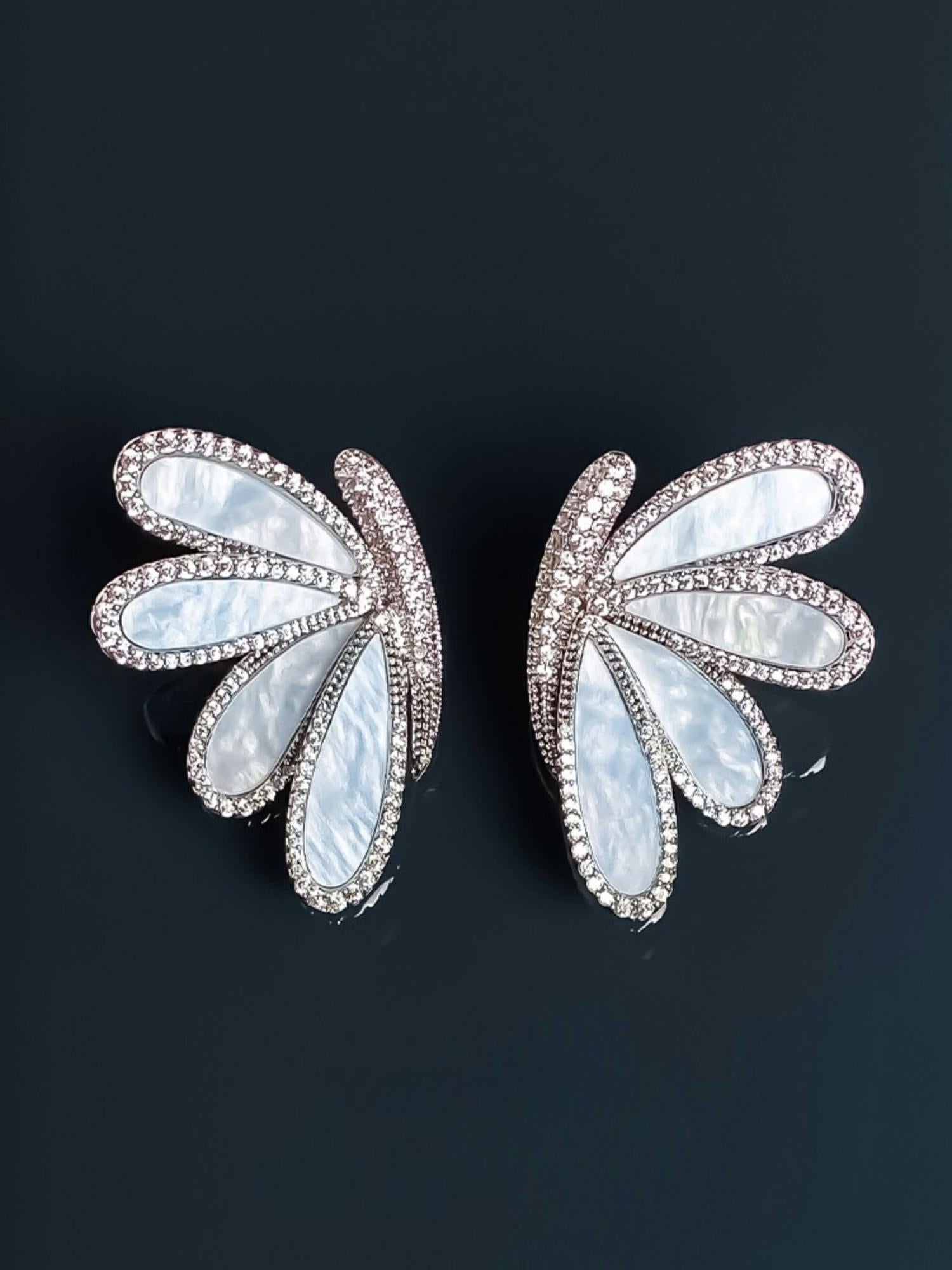 Frosted Wing Earrings