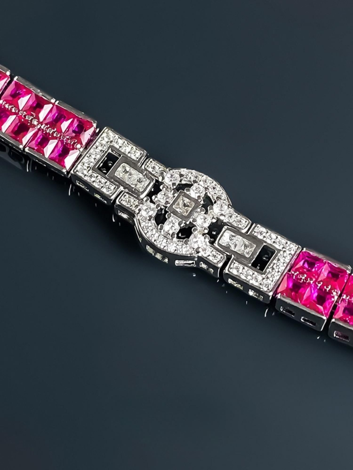 Pink Corundum Bracelet