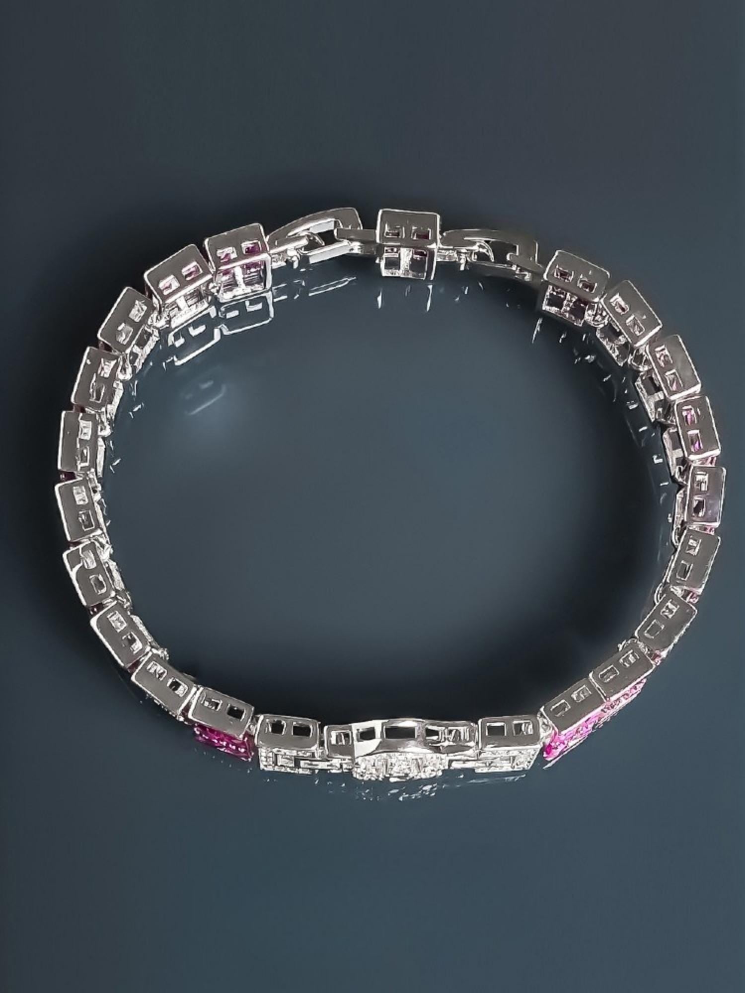 Pink Corundum Bracelet
