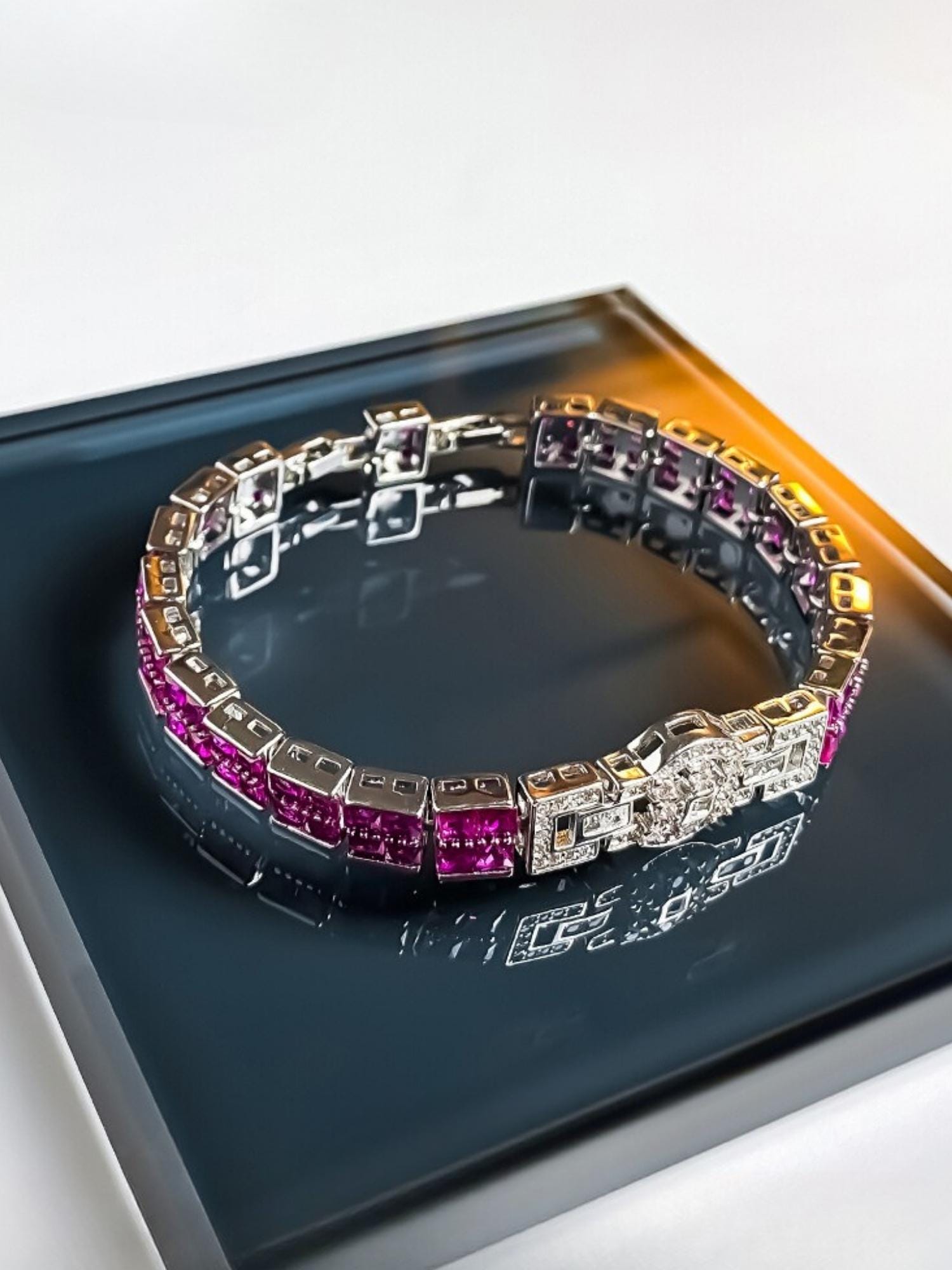 Pink Corundum Bracelet