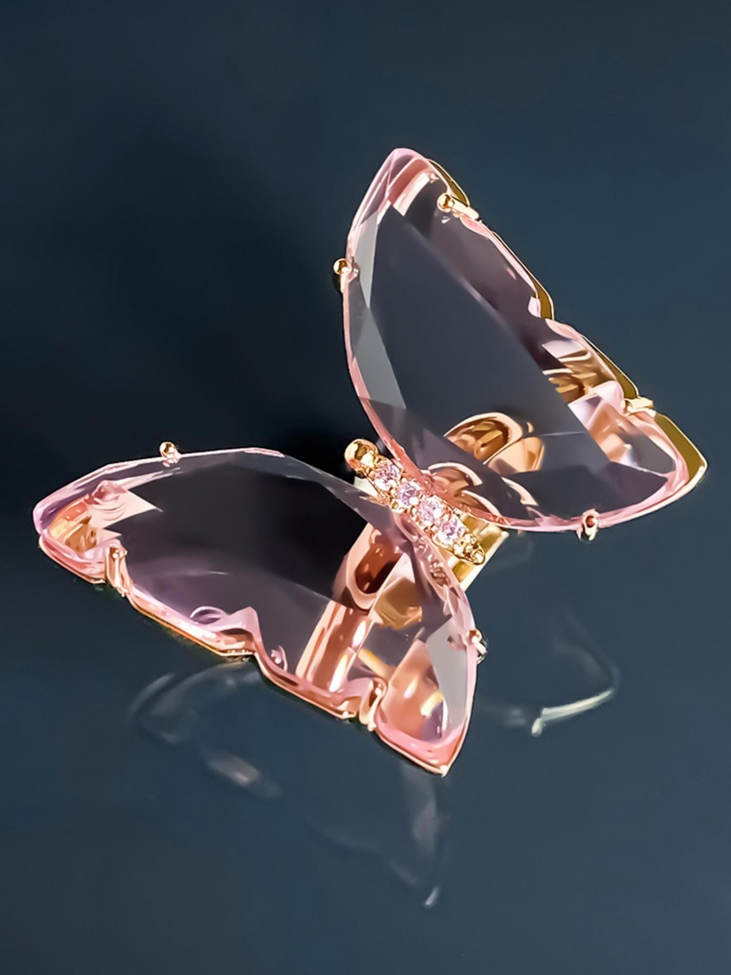 Glasswing Butterfly Ring