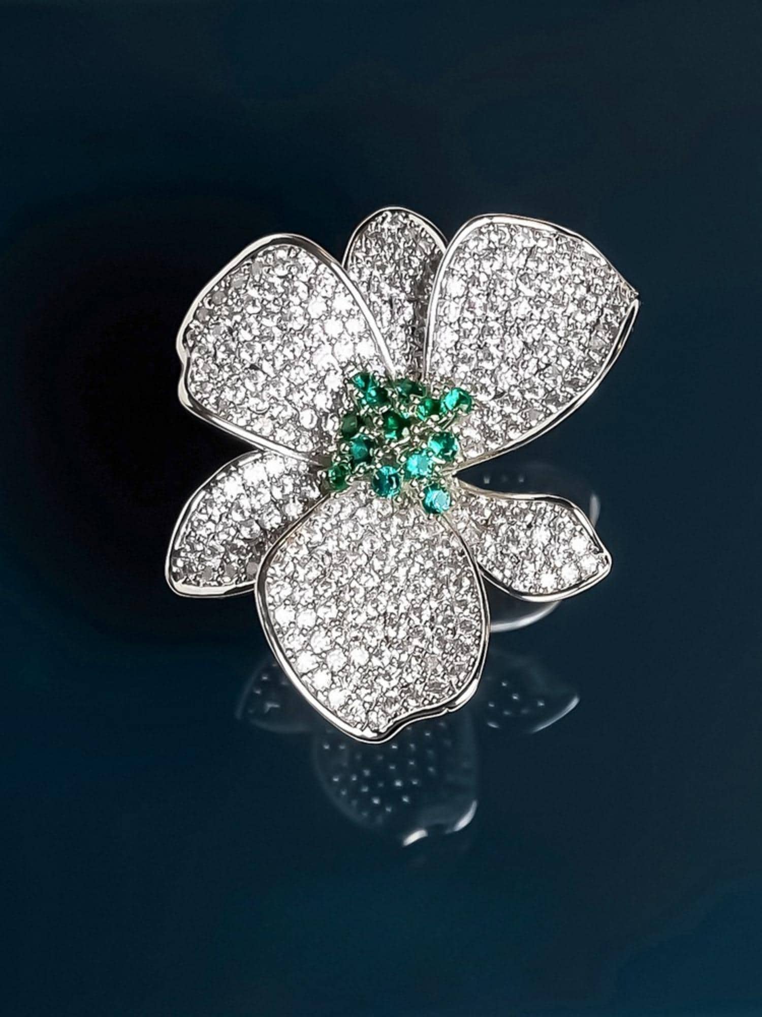 Bloom Crystal Pavé Ring