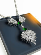 Crystal Feather Pendant