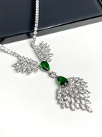 Crystal Feather Pendant