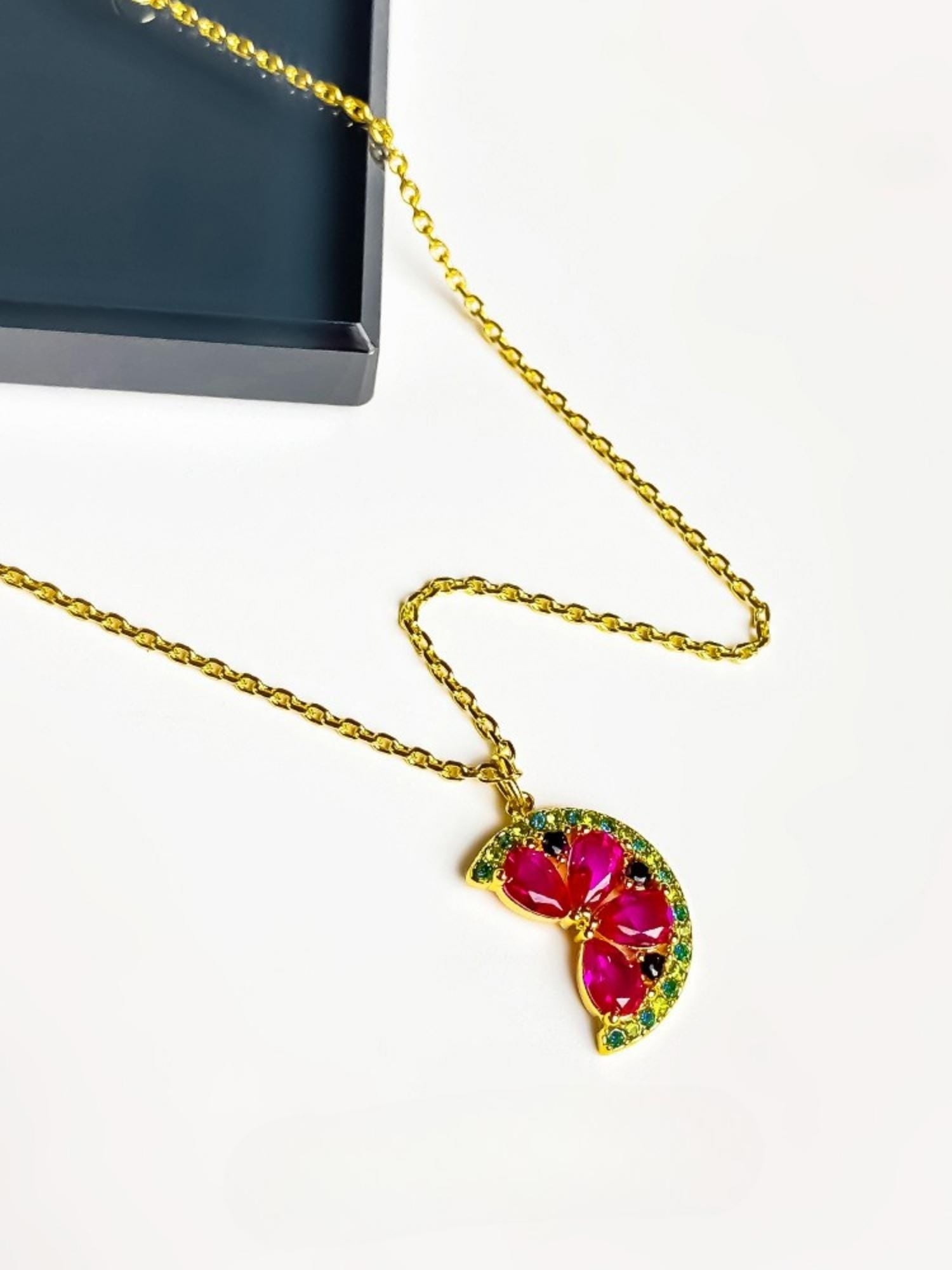 Watermelon Pendant Necklace