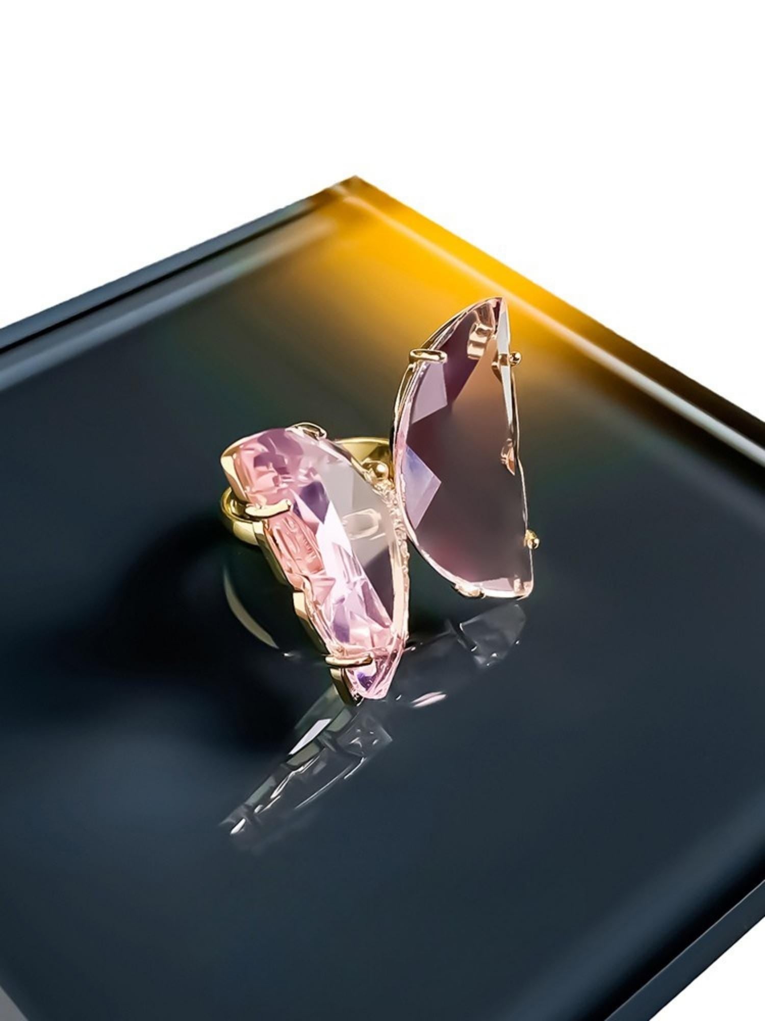 Glasswing Butterfly Ring