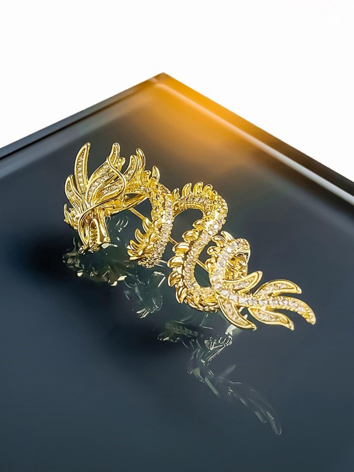 Imperial Dragon Brooch