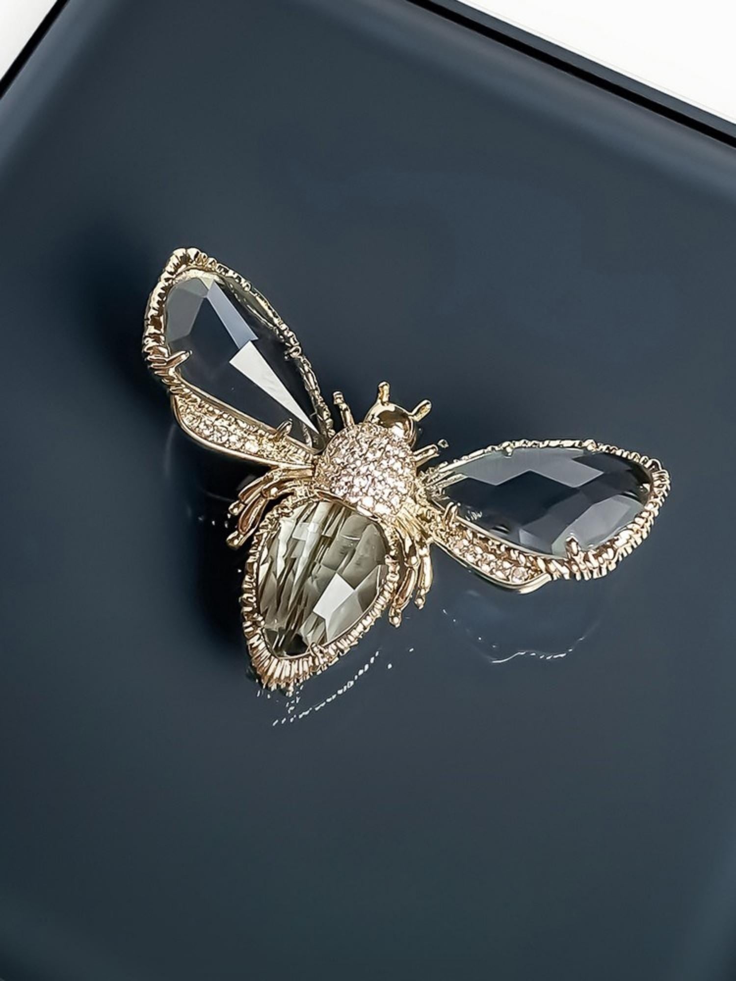 Crystal Bee Brooch