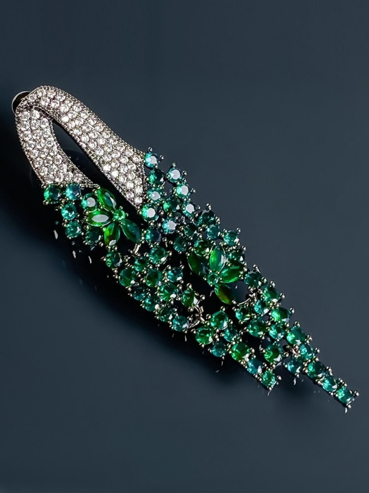 Emerald Cascade Earrings