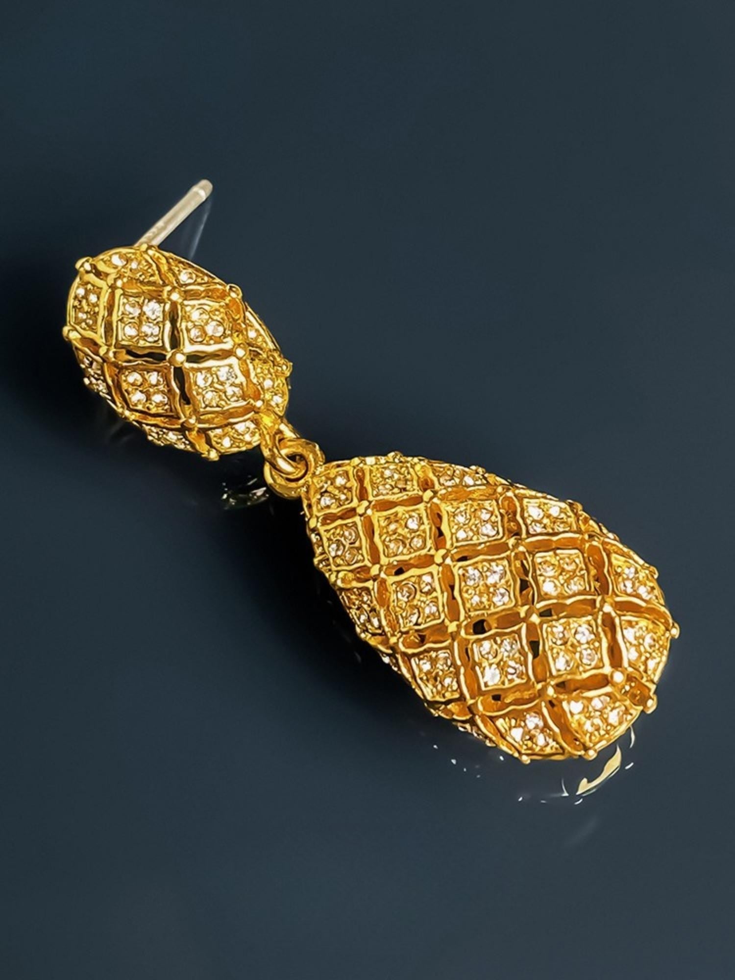 Golden Pineapple Earrings