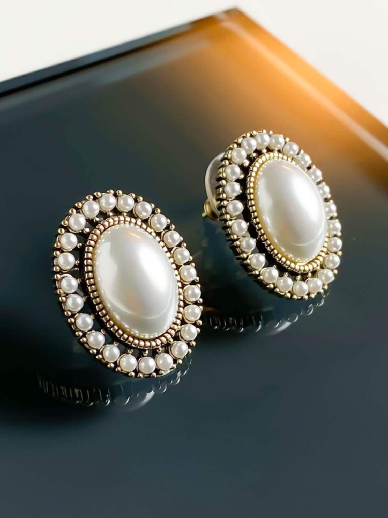Pearl Pavé Earrings