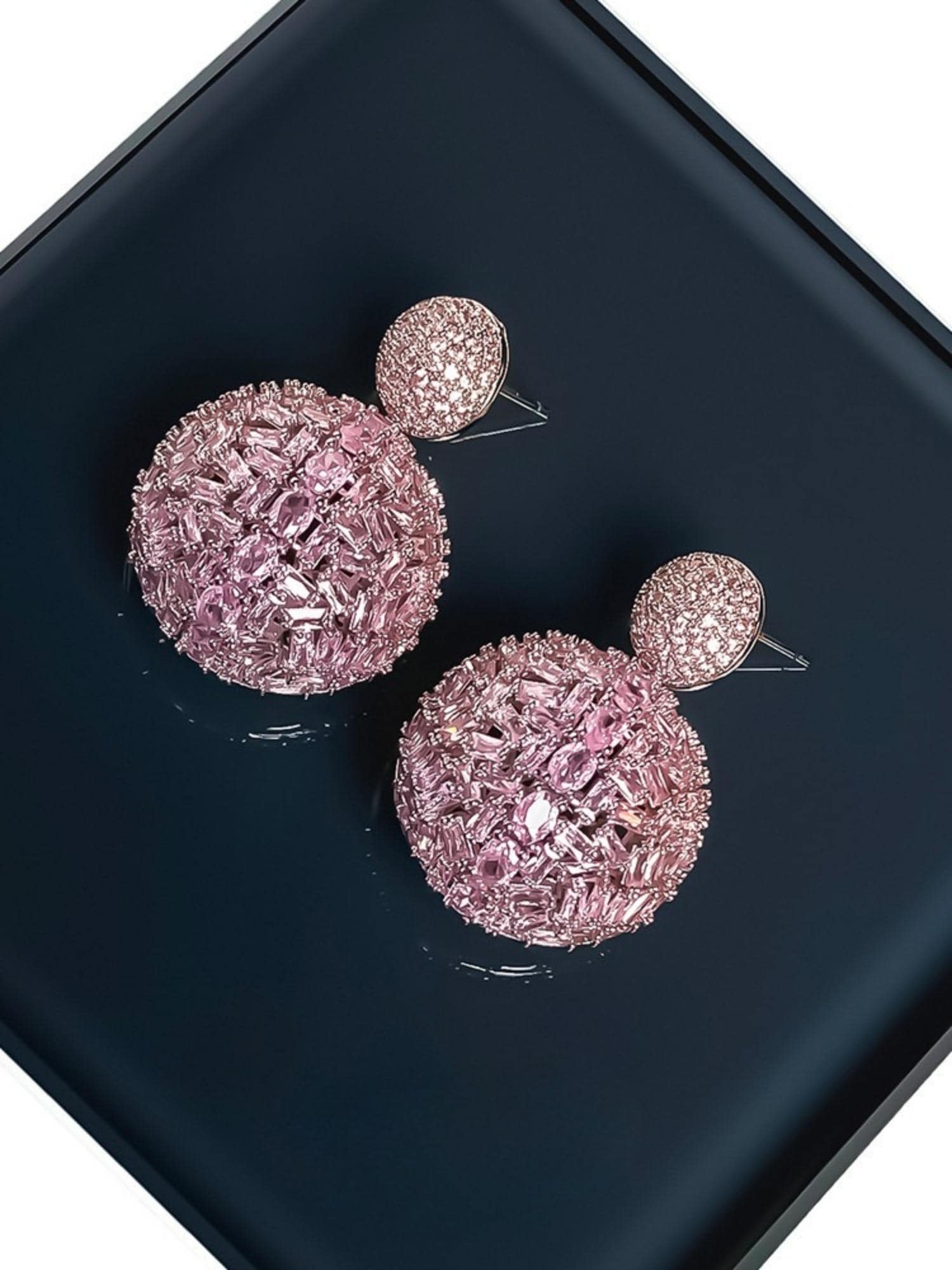 Rose Sphere Earrings