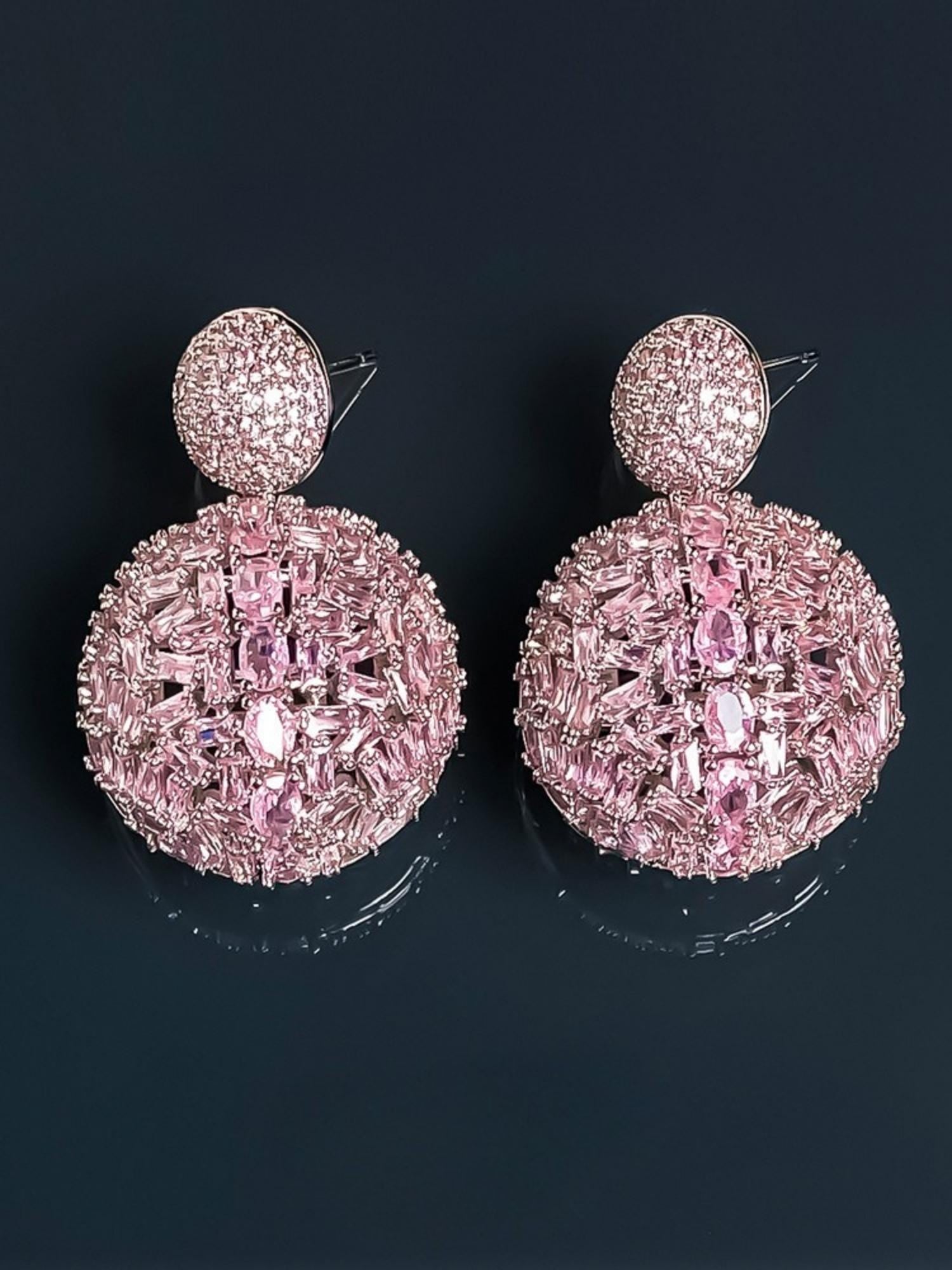 Rose Sphere Earrings